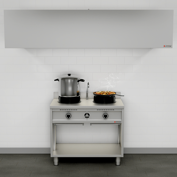 Gas Wokfornuis – 2 × 15 kW – 2 Kookzones