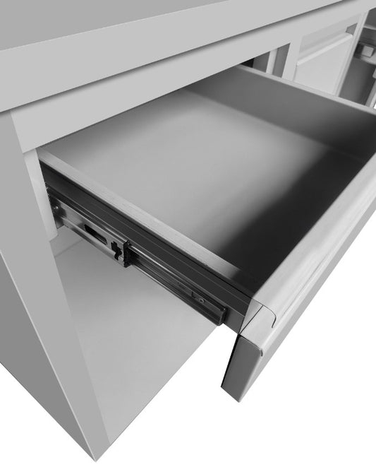 EDELSTAHL KAFFEE ARBEITSTISCH 1500X600X1150