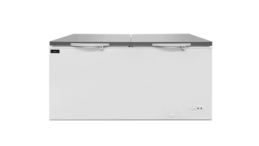 Vrieskist 558 Liter – Wit met RVS Deksel – -18°C tot -25°C