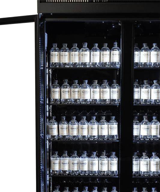 KÜHLSCHRANK 3 GLASTÜREN SCHWARZ IRM-1180R BL