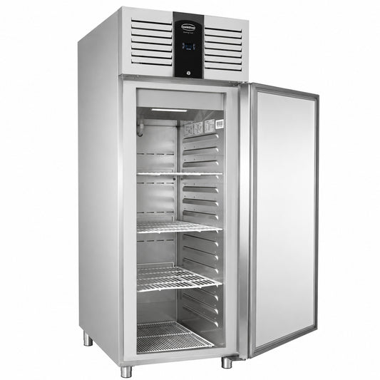 KÜHLSCHRANK EDELSTAHL 1 TÜR 560L ENERGY LINE
