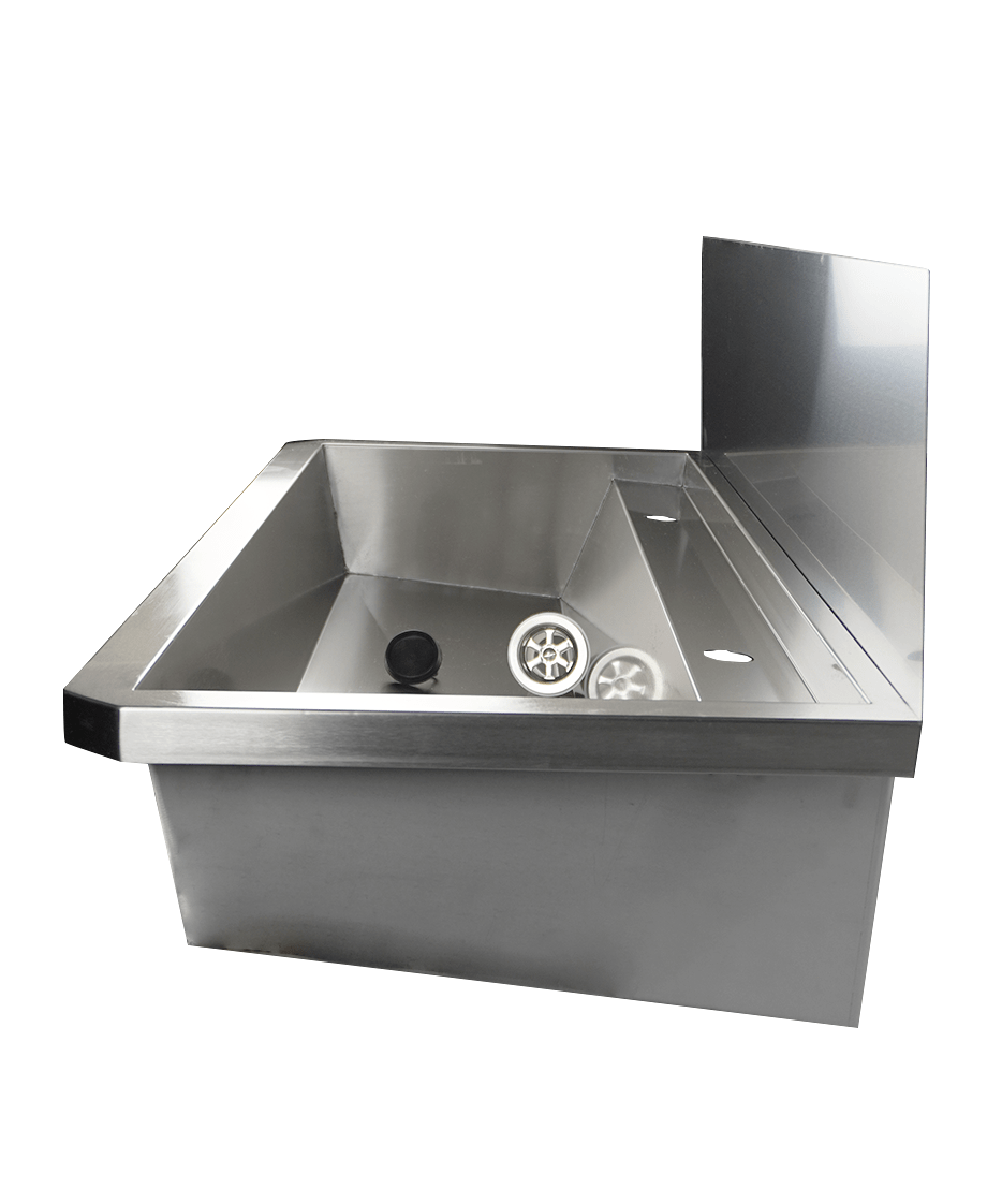 EDELSTAHL WASCHBECKEN 2 ABLASSHAHNE 1200MM
ABLAUFSTOPFEN UND SCHUTZWAND INKLUSIVE, EXKLUSIV HAHNE