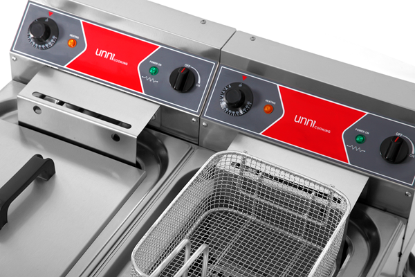 Friteuse | Elektrisch | 2x10L | 50°C/200°C | 2x9kW (400V)