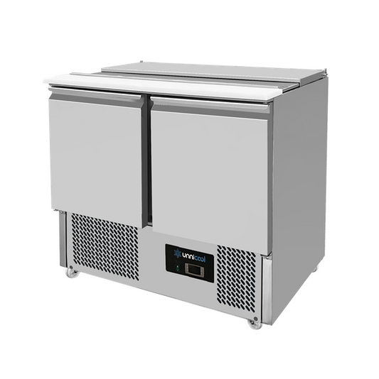 Saladette | Statische Koeling Met Ventilatorondersteuning | 900 × 700 × 870 (H) mm