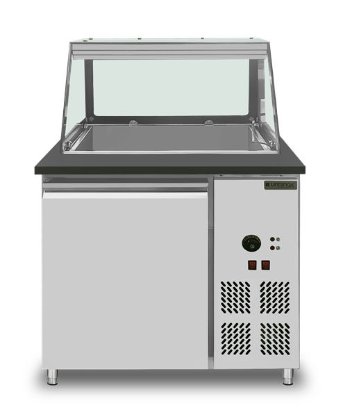 Bain-Marie Counter – 2x GN 1/1 – 88 × 82 × 85.5 cm