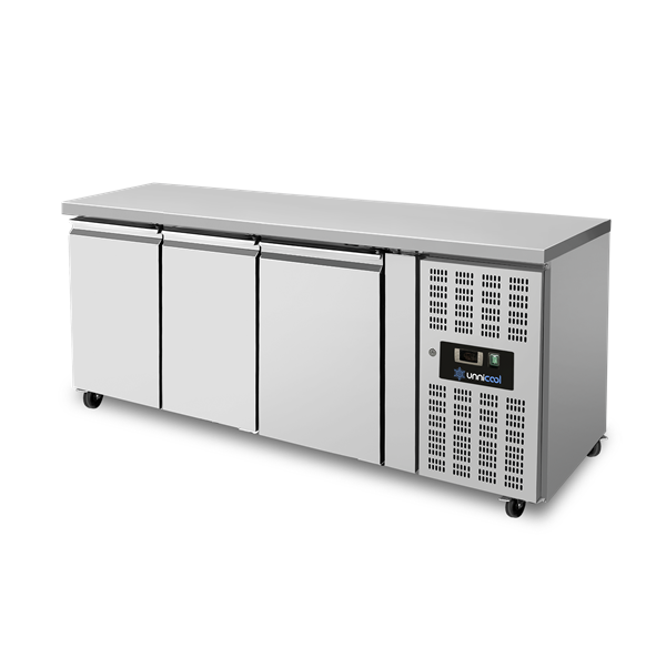 Koelwerkbank – 3 Deuren – Zonder Achteropstand – 1790 × 700 × 850 mm