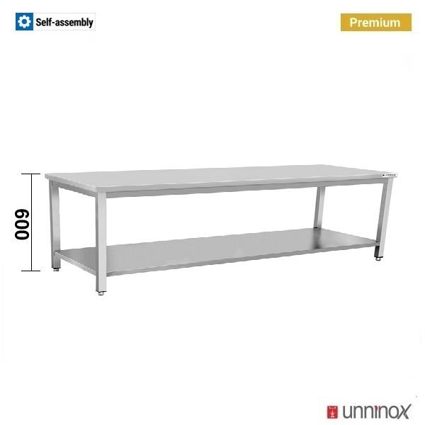Arbeitstisch – Tiefe 700 mm, niedrige Ausführung – 140 × 70 × 60 cm