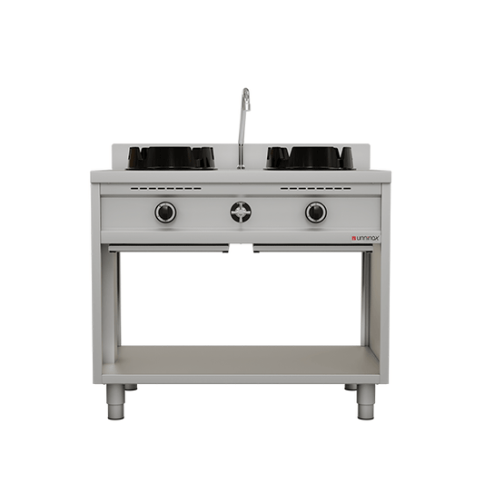 Gas Wokfornuis – 2 × 15 kW – 2 Kookzones