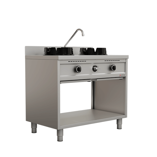 Gas Wokfornuis – 2 × 15 kW – 2 Kookzones
