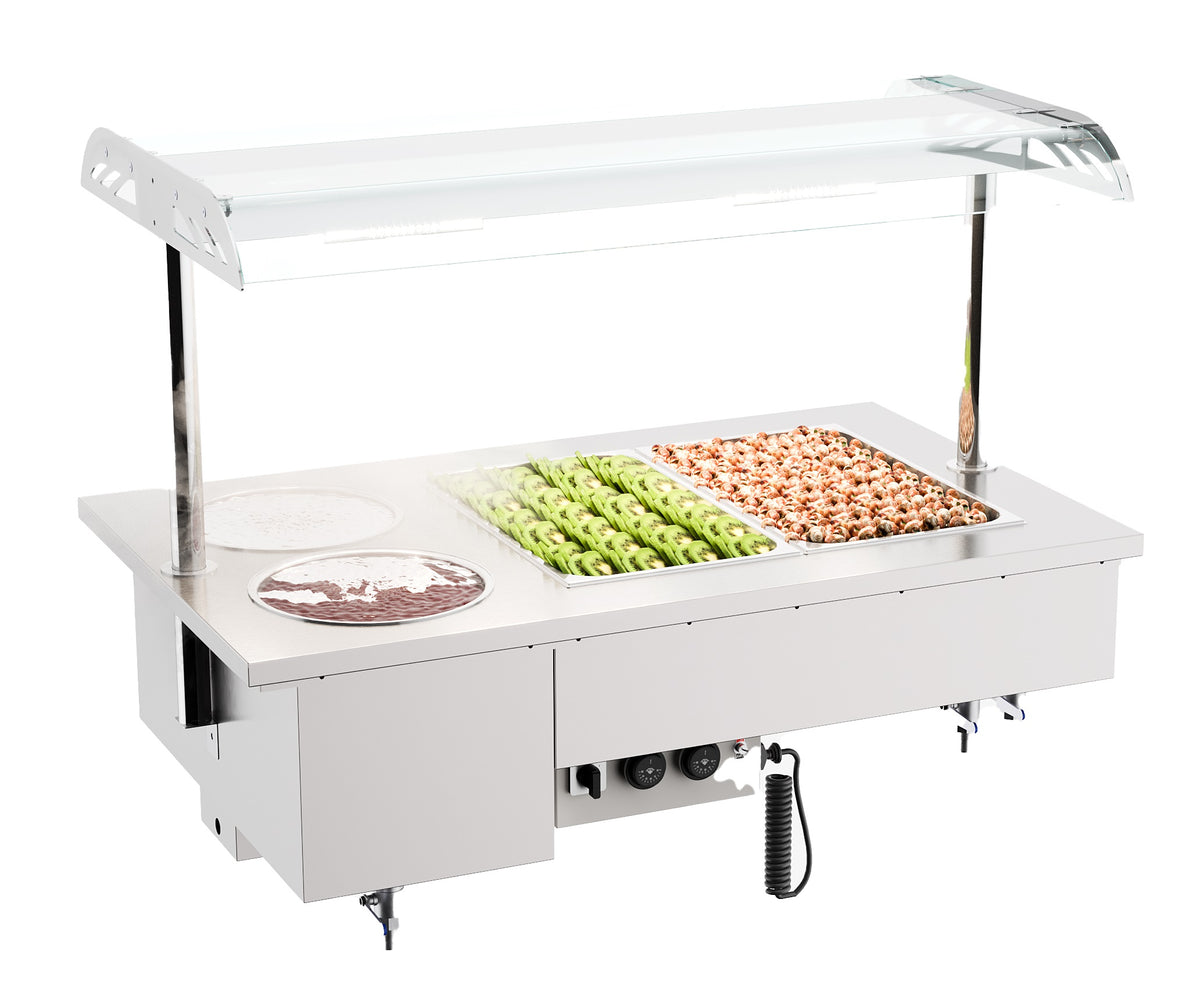 EINBAU BAIN-MARIE MIT SCHALEN 2/1