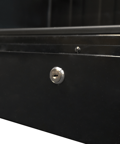 KÜHLSCHRANK 1 GLASTÜR SCHWARZ SVE-450 BL