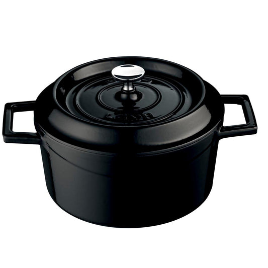 LAVA GUSSEISEN CASSEROLE Ø32 SCHWARZ