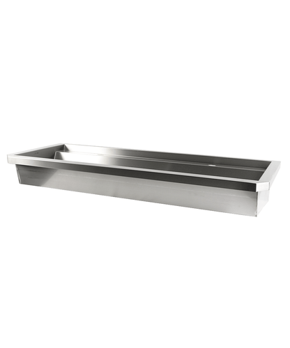 EDELSTAHL WASCHBECKEN 2 ABLASSHAHNE 1200MM
ABLAUFSTOPFEN UND SCHUTZWAND INKLUSIVE, EXKLUSIV HAHNE