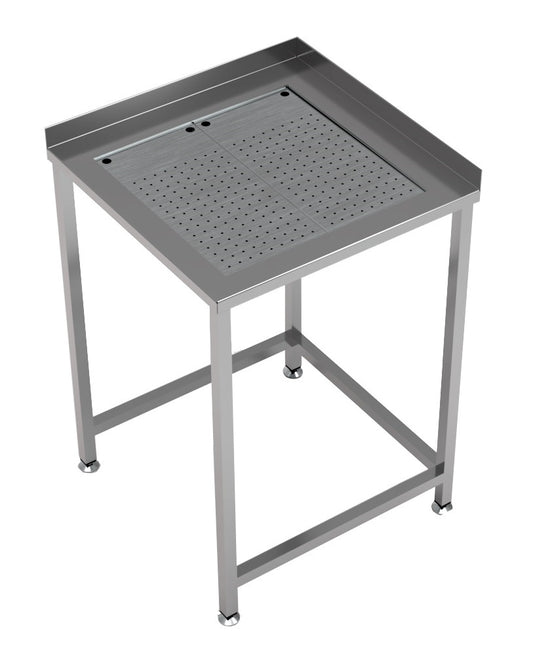 ARBEITSTISCH ECKE MIT INTEGRIERTER ABTROPFSCHALE 650X650