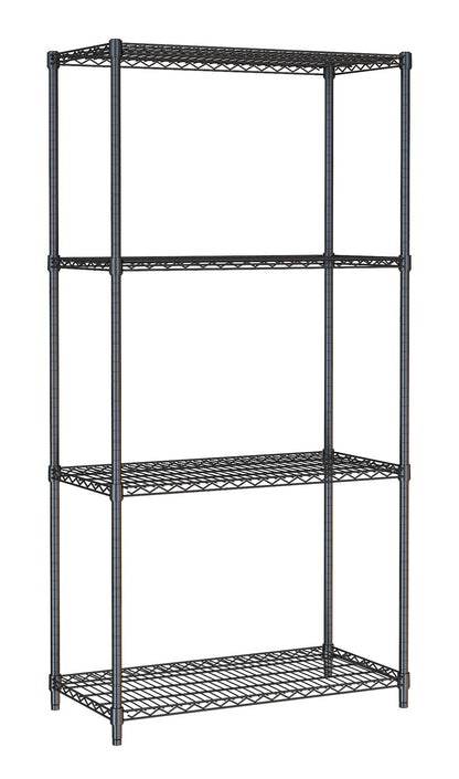 WANDBRETTER 4 LEVELS 900 SCHWARZ SELBSTMONTAGE