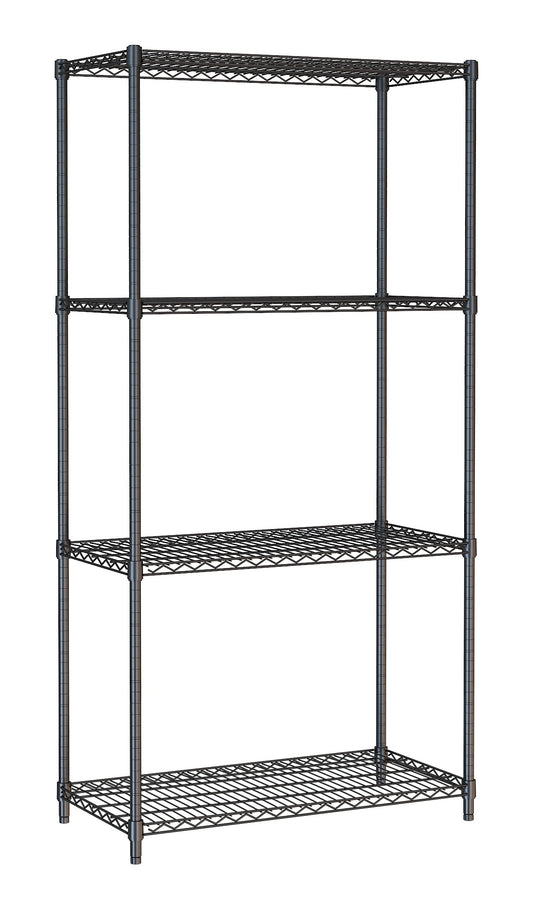 WANDBRETTER 4 LEVELS 900 SCHWARZ SELBSTMONTAGE