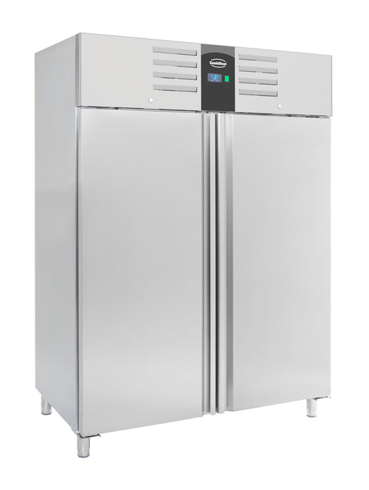 KÜHLSCHRANK EDELSTAHL 2 TÜREN 1400L ENERGY LINE