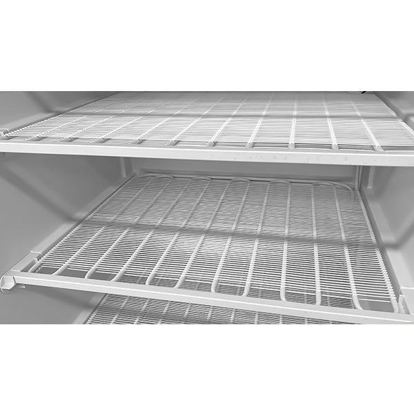 Vrieskast | 630 Liter | Wit + Glas | –18°C tot –22°C | Geventileerde Koeling | 775 × 735 × 1920 mm