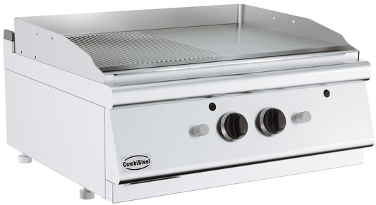 BASE 700 EL. GRILLPLATTE CHROM/GERILLT