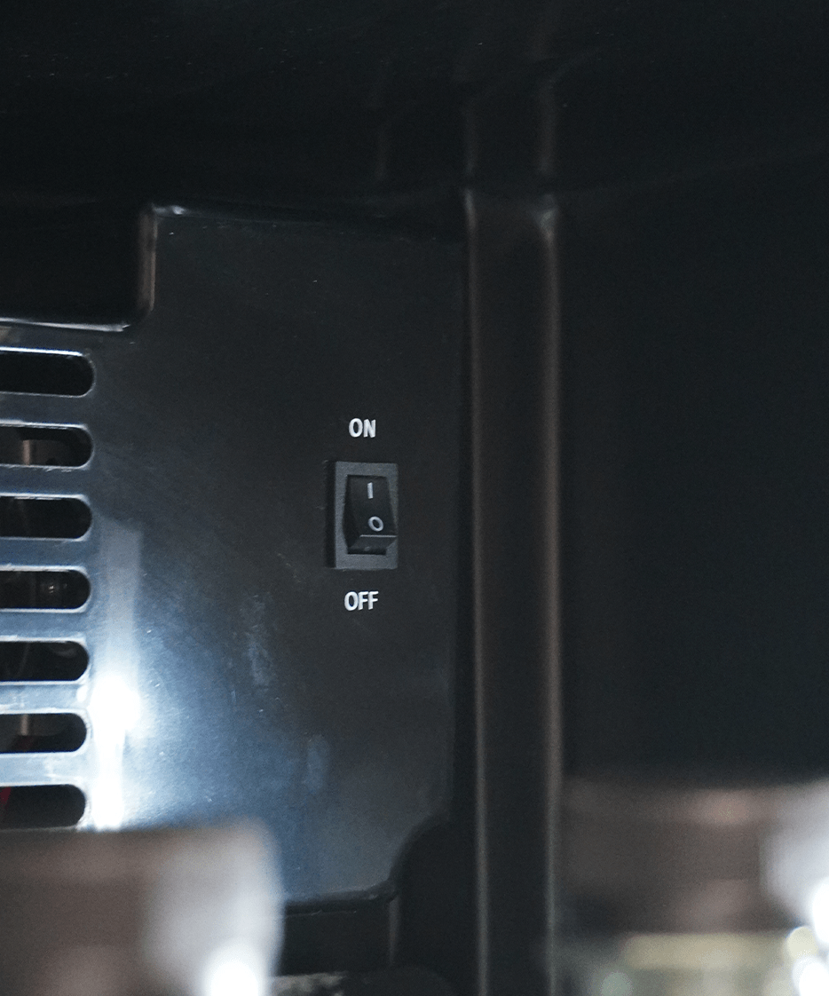 KÜHLSCHRANK 1 GLASTÜR SCHWARZ SVE-450 BL