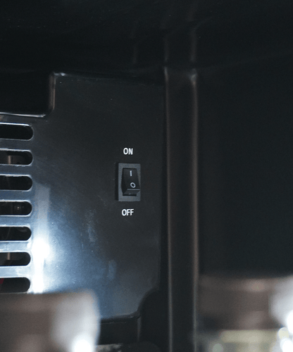 KÜHLSCHRANK 1 GLASTÜR SCHWARZ SVE-450 BL