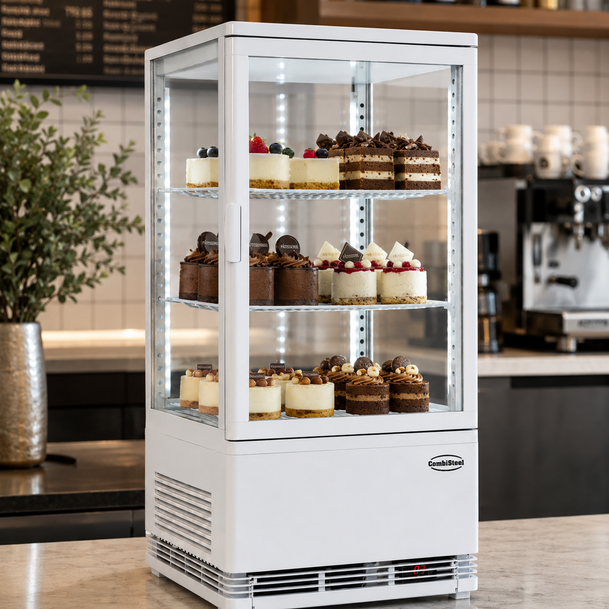 KÜHLVITRINE 68L WEISS