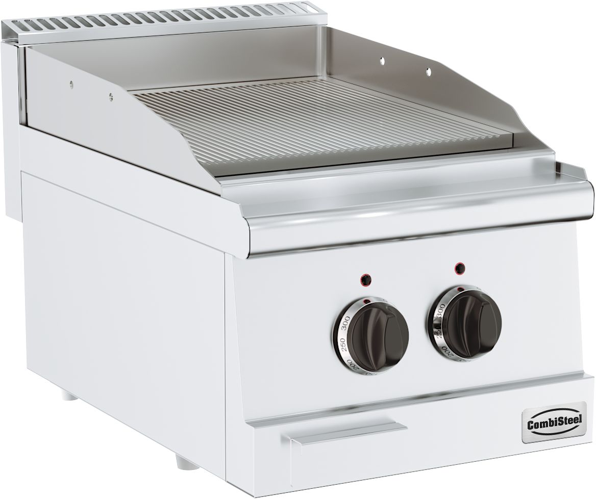 BASE 600 EL. GRILLPLATTE GERILLT
