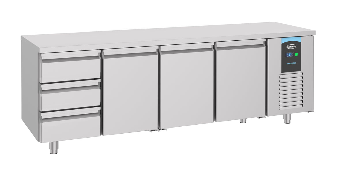 700 KÜHLTISCH 3 TÜREN 3 SCHUBLADEN ENERGY LINE