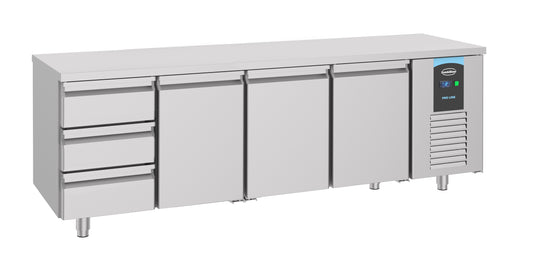 700 KÜHLTISCH 3 TÜREN 3 SCHUBLADEN ENERGY LINE