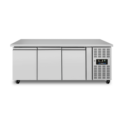 Koelwerkbank – 3 Deuren – Zonder Achteropstand – 1790 × 700 × 850 mm
