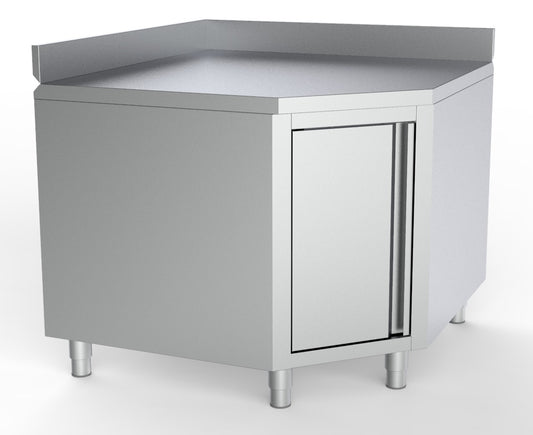 ARBEITSTISCH ECKE MIT TÜR UND AUFKANTUNG 1000/1000 FÜR 600MM TISCH