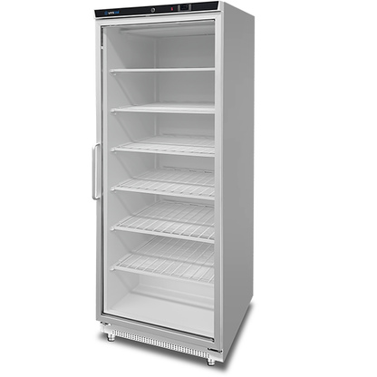 Vrieskast | 630 Liter | Wit + Glas | –18°C tot –22°C | Geventileerde Koeling | 775 × 735 × 1920 mm