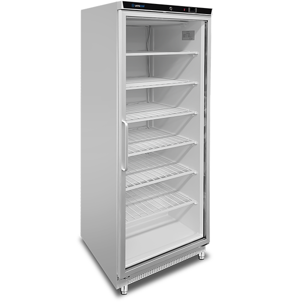 Vrieskast | 630 Liter | Wit + Glas | –18°C tot –22°C | Geventileerde Koeling | 775 × 735 × 1920 mm