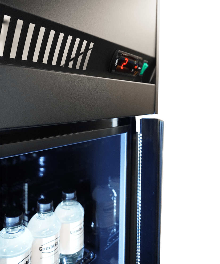KÜHLSCHRANK 3 GLASTÜREN SCHWARZ IRM-1180R BL