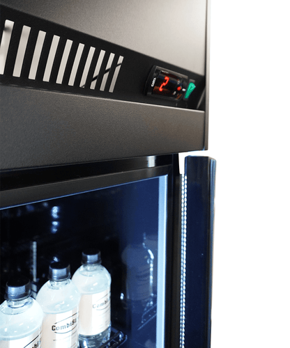 KÜHLSCHRANK 3 GLASTÜREN SCHWARZ IRM-1180R BL