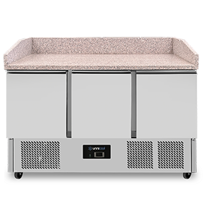 Pizzawerkbank | 350 Liter | 3 Deuren (1/1 GN) | +2 °C tot +8 °C