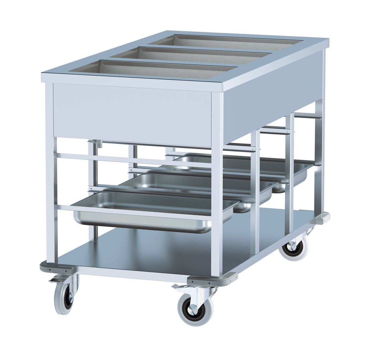 BAIN-MARIE WAGEN 3/1.