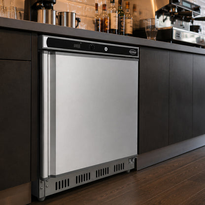 KÜHLSCHRANK EDELSTAHL 1 TÜR