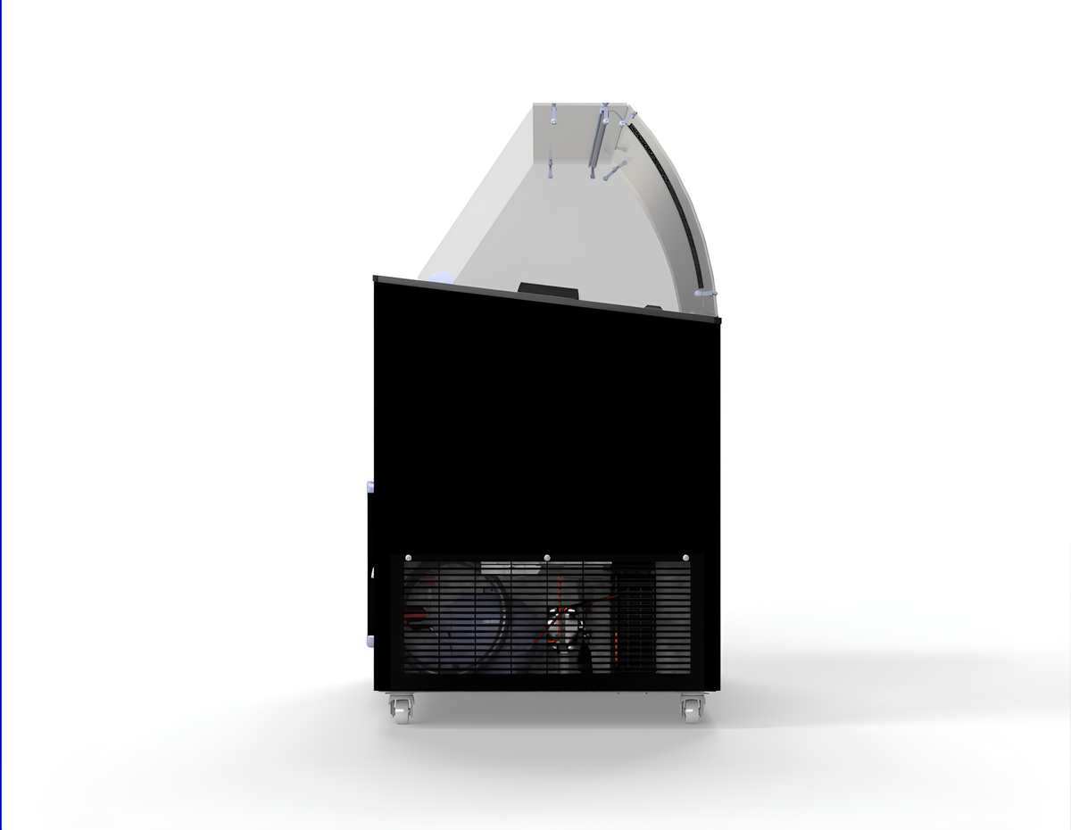 SPEISEISVITRINE JAVA SCHWARZ 8x5 LTR