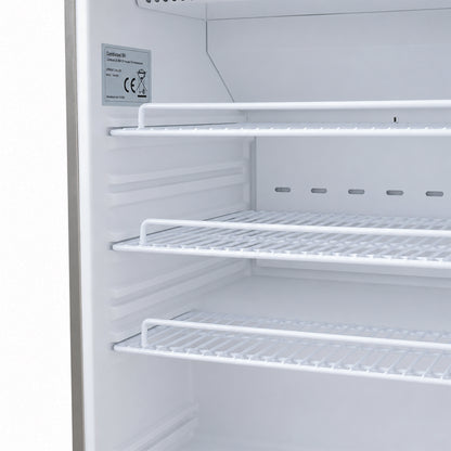 KÜHLSCHRANK EDELSTAHL 1 TÜR