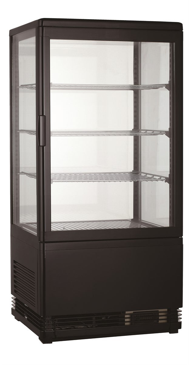KÜHLVITRINE 68L SCHWARZ