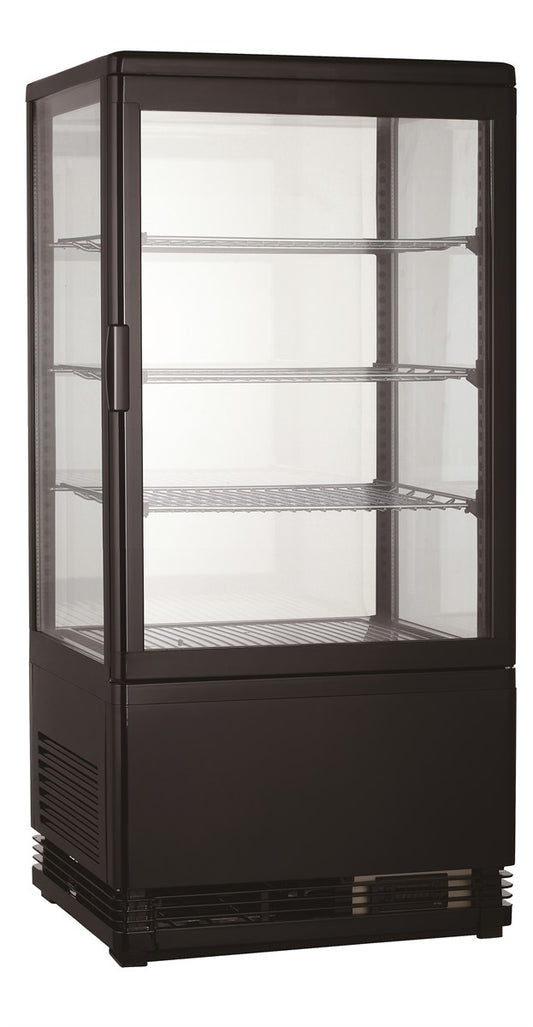 KÜHLVITRINE 68L SCHWARZ