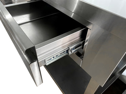 EDELSTAHL KAFFEE ARBEITSTISCH 1000X600X1150