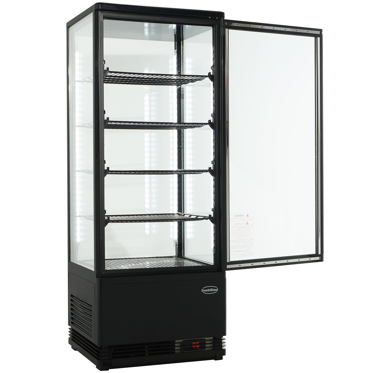 KÜHLVITRINE 98L SCHWARZ
