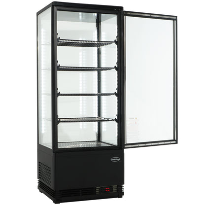 KÜHLVITRINE 98L SCHWARZ