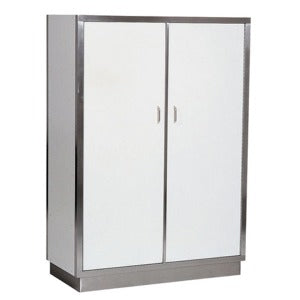EDELSTAHL PORZELLANSCHRANK 2 TÜREN 5 LEVEL 950