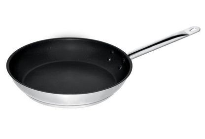 BRATPFANNE EDELSTAHL TEFLON BESCHICHTET ø24 2,3L