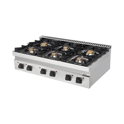 Gasfornuis – 44 kW – 6 Branders