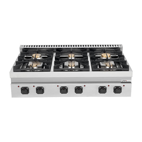Gasfornuis – 44 kW – 6 Branders
