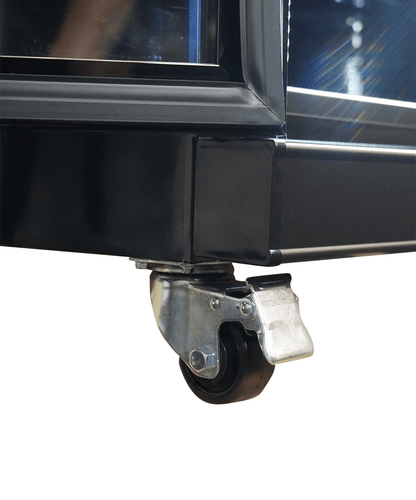KÜHLSCHRANK 3 GLASTÜREN SCHWARZ IRM-1180R BL